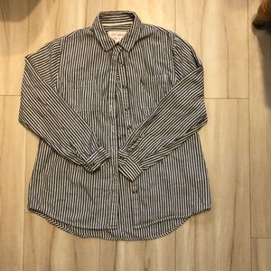 Girl Krazy Boyfriend Button Down Shirt Size: S